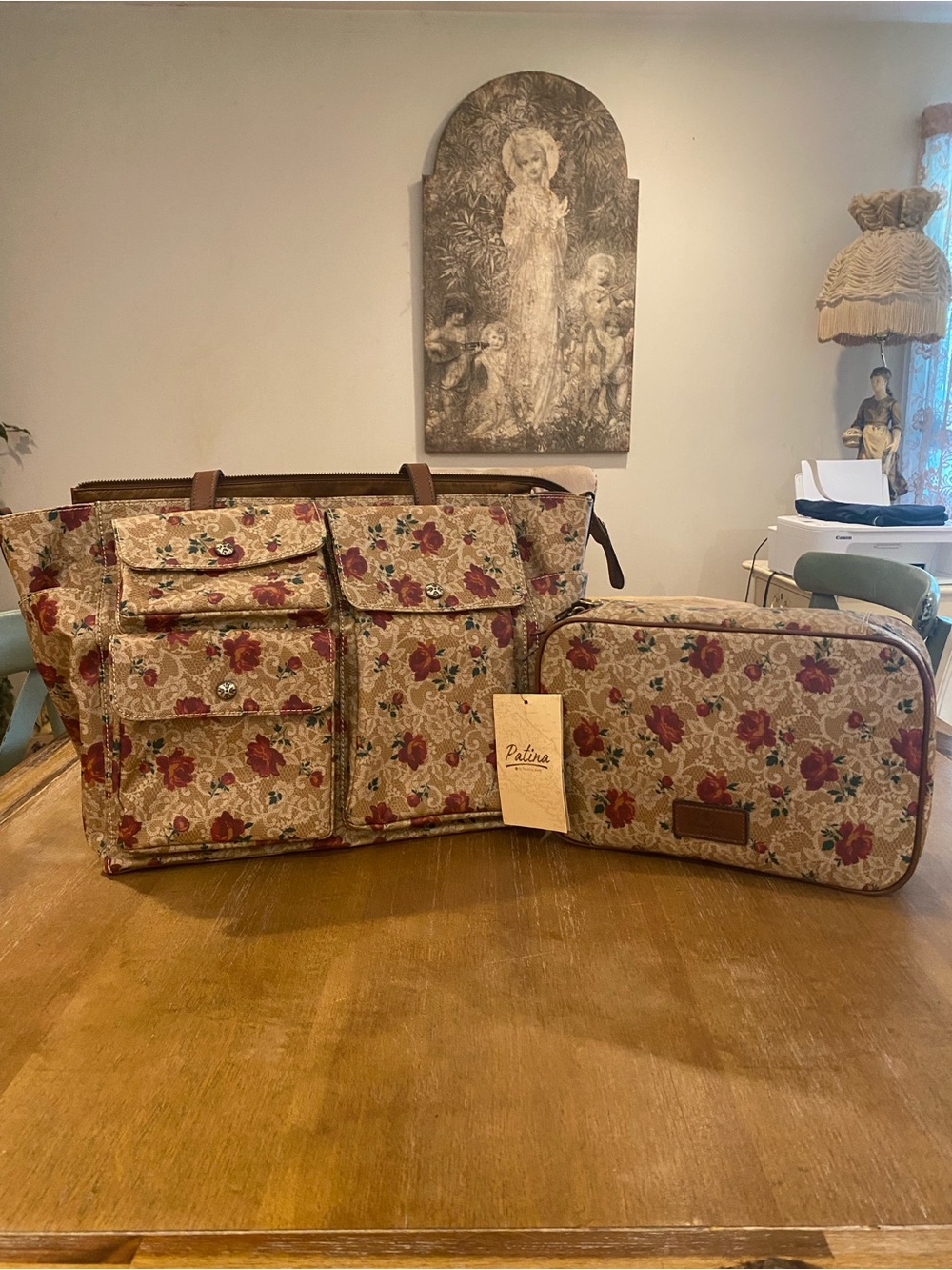Patricia Nash Western Lace Weekender Travel SET NEW MSRP $325